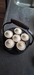 Vintage Kruidenrek met Potjes, Ophalen of Verzenden, Zo goed als nieuw, Crème, Metaal