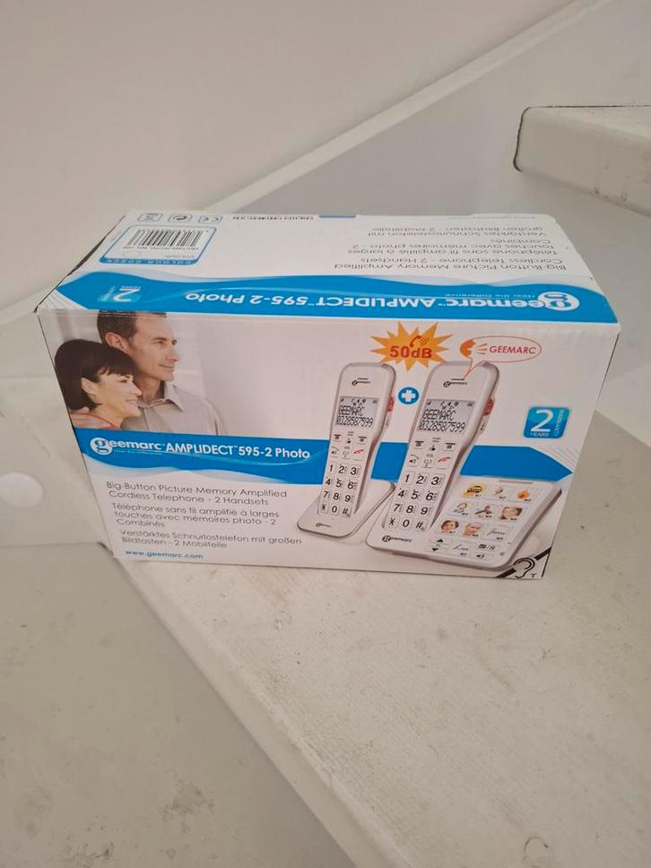 Geemarc Amplidect 595-2 Photo, Telecommunicatie, Vaste telefoons | Handsets en Draadloos, 1 handset, Ophalen of Verzenden