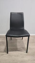 12x Zwarte Kunstleren Eetkamerstoelen ASAA, Zwart, Nieuw, Ophalen of Verzenden, Modern