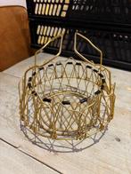 Vintage metalen goudkleurige schaal (jaren 60), Ophalen of Verzenden