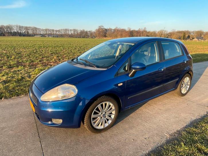 Fiat Punto 1.4 16V 5DR 2007 Blauw, Auto's, Fiat, Particulier, Punto, ABS, Airbags, Airconditioning, Centrale vergrendeling, Climate control