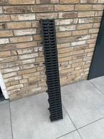 Drain Afvoer Lijngoot Zwart Kunststof 1000 x 125 x 105 mm, Ophalen, Afvoer, Pvc, Zo goed als nieuw