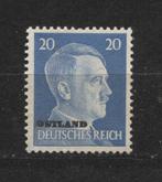 Duitse Adolf H postzegel met opdruk Ostland (03), Verzenden, Landmacht, Duitsland, Foto of Poster