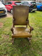 Antieke leren stoel, Antiek en Kunst, Antiek | Meubels | Stoelen en Banken, Ophalen