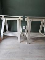 Twee schragen Ikea Mittback wit, Ophalen, 50 tot 100 cm, 50 tot 100 cm, Zo goed als nieuw