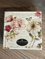 Doosje onderzetters met rozen, Ophalen of Verzenden, Gebruikt, Glas of Kopje