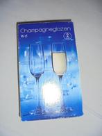 2 Champagneglazen 16 CL Intermezzo NIEUW, Nieuw, Glas, Overige stijlen, Glas of Glazen