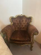 Barok fauteuil panterprint, Huis en Inrichting, Fauteuils, Ophalen