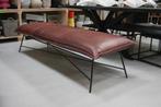 2 x luxe bank eetkamerbank Vidar Jess design metaal & leer
