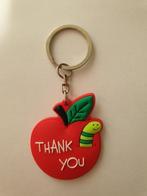 Thank you appel sleutelhangers leuk voor juf of meester, Ophalen of Verzenden, Nieuw, Feestartikel