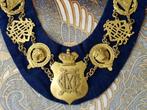 Mooie originele antieke vrijmetselaars ketting of keten., Antiek en Kunst, Ophalen of Verzenden