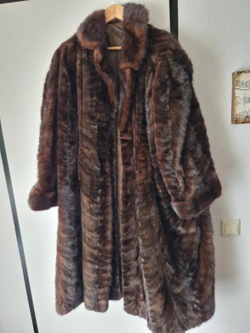 Bontjas echte nerts, Kleding | Dames, Jassen | Winter, Nieuw, Maat 42/44 (L), Bruin, Ophalen of Verzenden