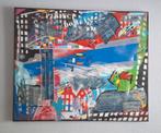 Schilderij abstract NDSM, Antiek en Kunst, Ophalen of Verzenden