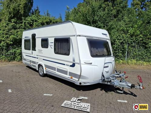 Fendt Topas 490 TF, Caravans en Kamperen, Caravans, tot en met 4, Rondzit, Fendt, Dwarsbed, Overige, 5 tot 6 meter, Fietsenrek