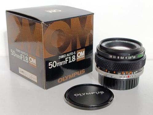 Olympus 50mm Lens f 1.8 Zuiko Auto-S voor OM Camera  in doos, Audio, Tv en Foto, Fotografie | Lenzen en Objectieven, Zo goed als nieuw