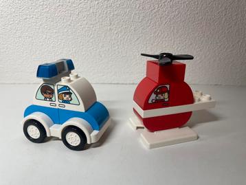 Duplo 10957 Brandweerhelikopter en Politiewagen beschikbaar voor biedingen
