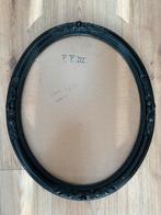 Ovale oude lijst. H57xBr47,5cm. Zwart, Ophalen, Minder dan 50 cm, 50 tot 75 cm, Zo goed als nieuw