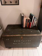 Vintage houten kist met opschrift, Ophalen, Gebruikt, 50 tot 100 cm, 50 tot 75 cm