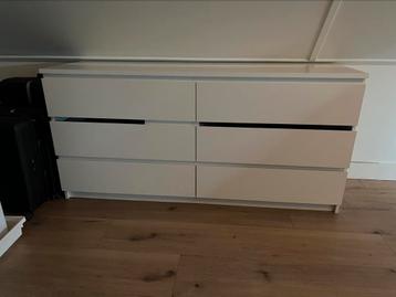 Malm ladekast 6 lades wit 