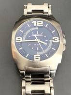 Vintage Diesel analoog horloge DZ 1110 stainless steel Quart, Overige merken, Staal, Gebruikt, Staal