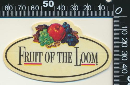 Sticker: Fruit of the Loom (3), Verzamelen, Stickers, Ophalen of Verzenden