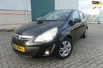 Opel Corsa 1.2-16V BERLIN -navi - 1/2 ledere bekleding -lm v, Auto's, Euro 5, Zwart, 4 cilinders, 1229 cc