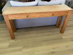 Side tabel teakhout, Huis en Inrichting, Tafels | Sidetables, Ophalen, Gebruikt, 25 tot 50 cm, Rechthoekig