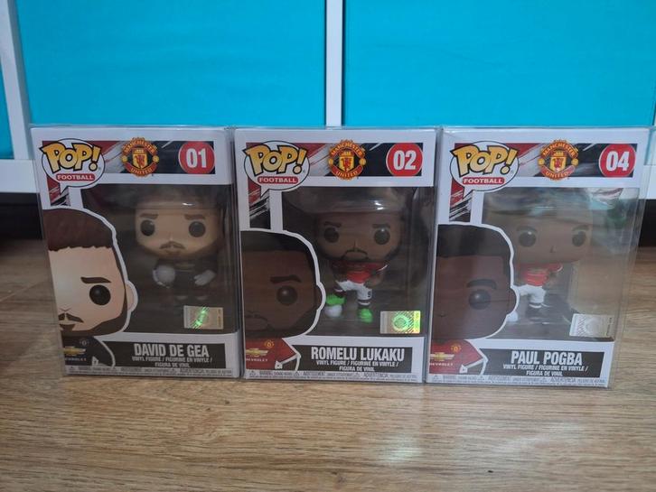 Funko Pop Manchester United - De Gea, Lukaku, Pogba, Kinderen en Baby's, Speelgoed | Actiefiguren, Nieuw, Ophalen