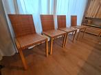 4 IKEA Bror Stoelen - Riet/Hout, Ophalen, Gebruikt, Bruin, Scandinavisch
