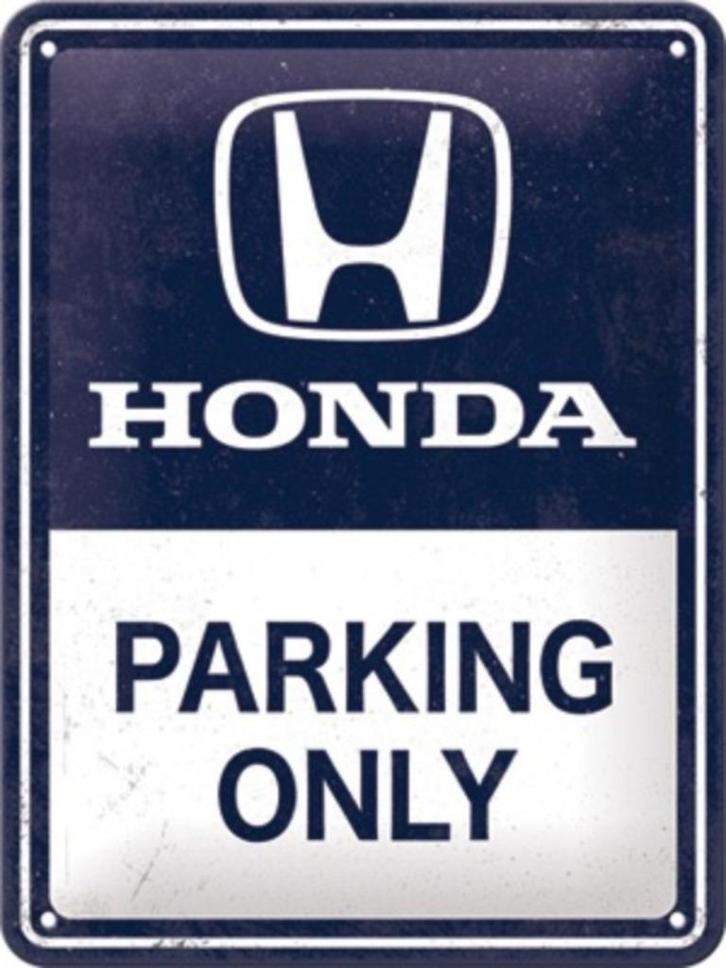 Honda Parking Only relief reclamebord van metaal wandbord, Verzamelen, Automerken, Motoren en Formule 1, Nieuw, Auto's, Verzenden