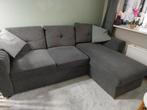 Grijze slaapbank met opbergruimte, Huis en Inrichting, Ophalen, Zo goed als nieuw, Stof, Modern