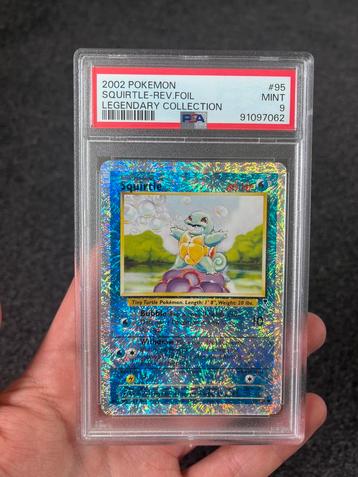 Pokémon PSA 9 Squirtle Rev. holo #95 legendary collection beschikbaar voor biedingen