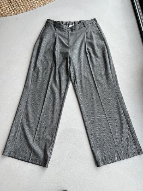 Palazobroek Summum, maat 42, grijs visgraat, viscose, Kleding | Dames, Broeken en Pantalons, Zo goed als nieuw, Maat 42/44 (L)