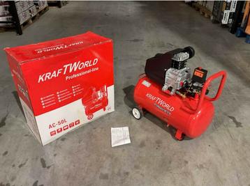 NIEUWE 2025 Kraftworld AC-50L Luchtcompressor €120,- beschikbaar voor biedingen