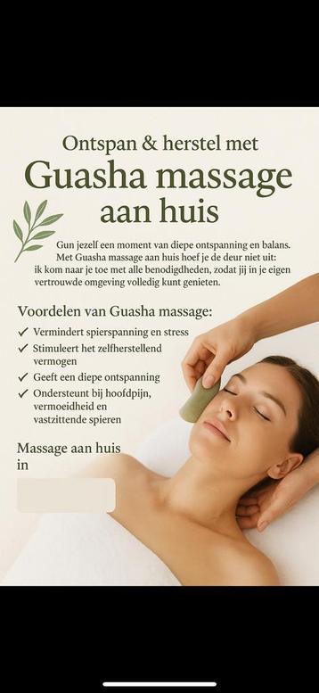 (Guasha) massage aan huis beschikbaar voor biedingen