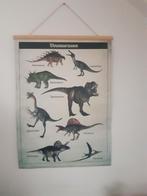 Vintage dinosaurussen poster.2 kanten   bedrukt, Ophalen, Zo goed als nieuw