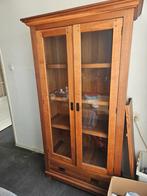 Vitrine kast + tv kast, Ophalen, Gebruikt, Teakhout, Minder dan 100 cm