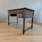 Brocante houten bureau / sidetable met lades, Huis en Inrichting, Tafels | Sidetables, Ophalen, Gebruikt, 100 tot 150 cm, 25 tot 50 cm