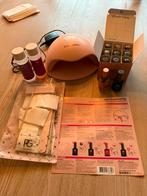 Pink gellac set zgan, Sieraden, Tassen en Uiterlijk, Uiterlijk | Cosmetica en Make-up, Ophalen of Verzenden, Zo goed als nieuw