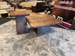 Salontafel 2-Delig Bruin Mango 50%Korting Direct/Leverbaar