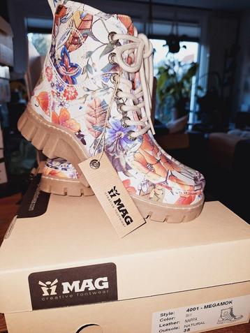 ≥ MAG Megamok Bloemenprint Laarzen Maat 35 Nieuw! — Schoenen