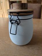 Senza waxinelicht houder met houten deksel, Ophalen, Bruin, Zo goed als nieuw, Hout