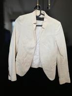 Blazer zara jasje creme met gouden knopen boucle maat XS/S, Ophalen of Verzenden, Zo goed als nieuw, Maat 34 (XS) of kleiner, Beige