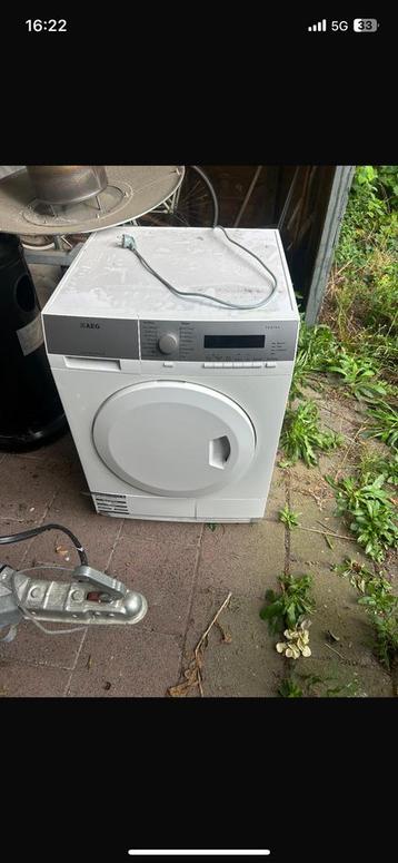 Goed werkende AEG droger bezorging mogelijk beschikbaar voor biedingen