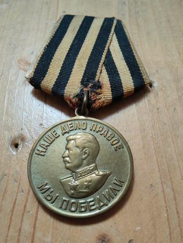 WW2 Medaille Soviet CCCP Voor de overwinning op Duitsland  beschikbaar voor biedingen