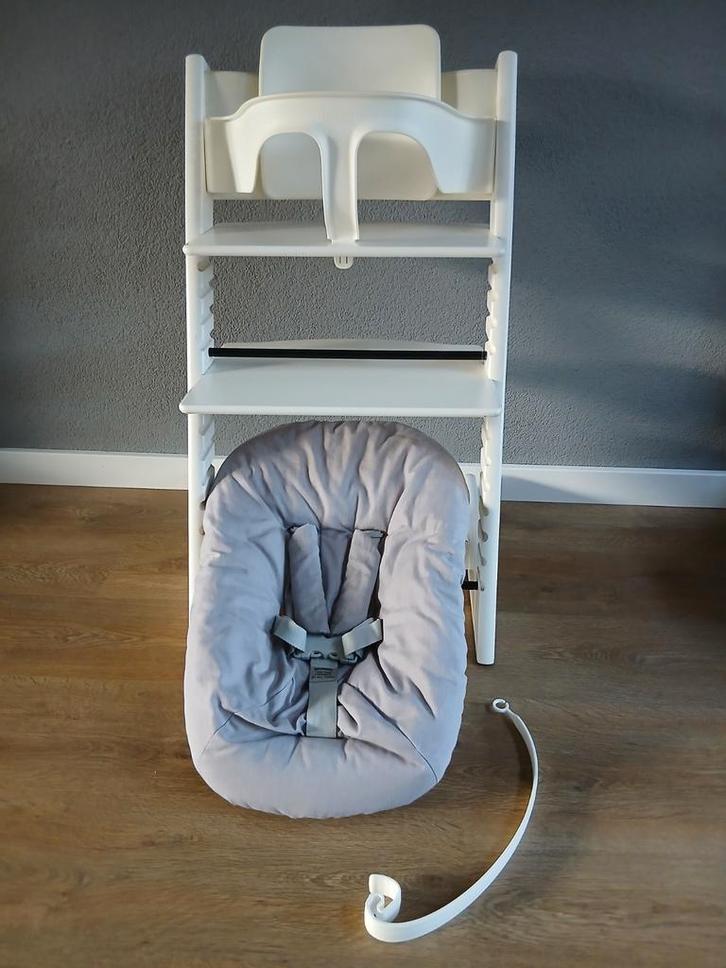 Complete Stokke kinderstoel Tripp Trapp, Kinderen en Baby's, Kinderstoelen, Gebruikt, Meegroeistoel, Aanschuifbaar, Stoelverkleiner