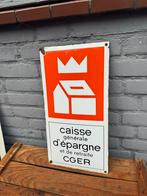 Emaille Reclamebord CGER België, Antiek en Kunst, Antiek | Emaille, Ophalen of Verzenden