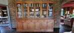 Imposante Teakhouten Vitrine- / Boekenkast, Ophalen, 200 cm of meer, Glas, Zo goed als nieuw
