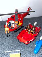Playmobil Reddingsbrigade - Duikersboot en helikopter, Ophalen of Verzenden, Gebruikt, Complete set