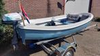 Stoer Reddingsloepje met Yamaha 4 pk viertakt Vaarklaar, Watersport en Boten, Sloepen, Ophalen, Tot 10 pk, ., Zo goed als nieuw
